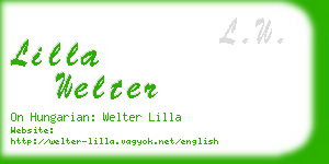 lilla welter business card